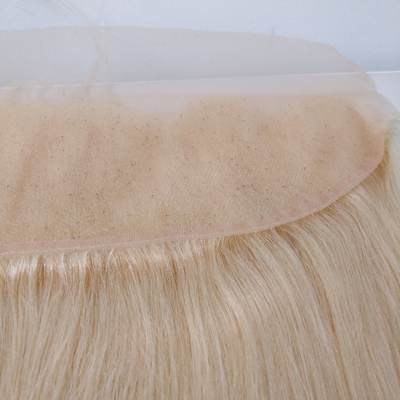 Single-Donor Blonde 613 Frontal Human Hair - 18\